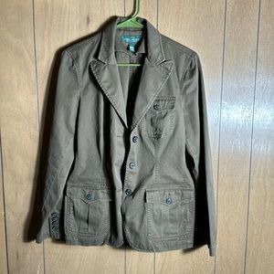 Vintage Lauren Ralph Lauren Brown Cotton Jacket - M